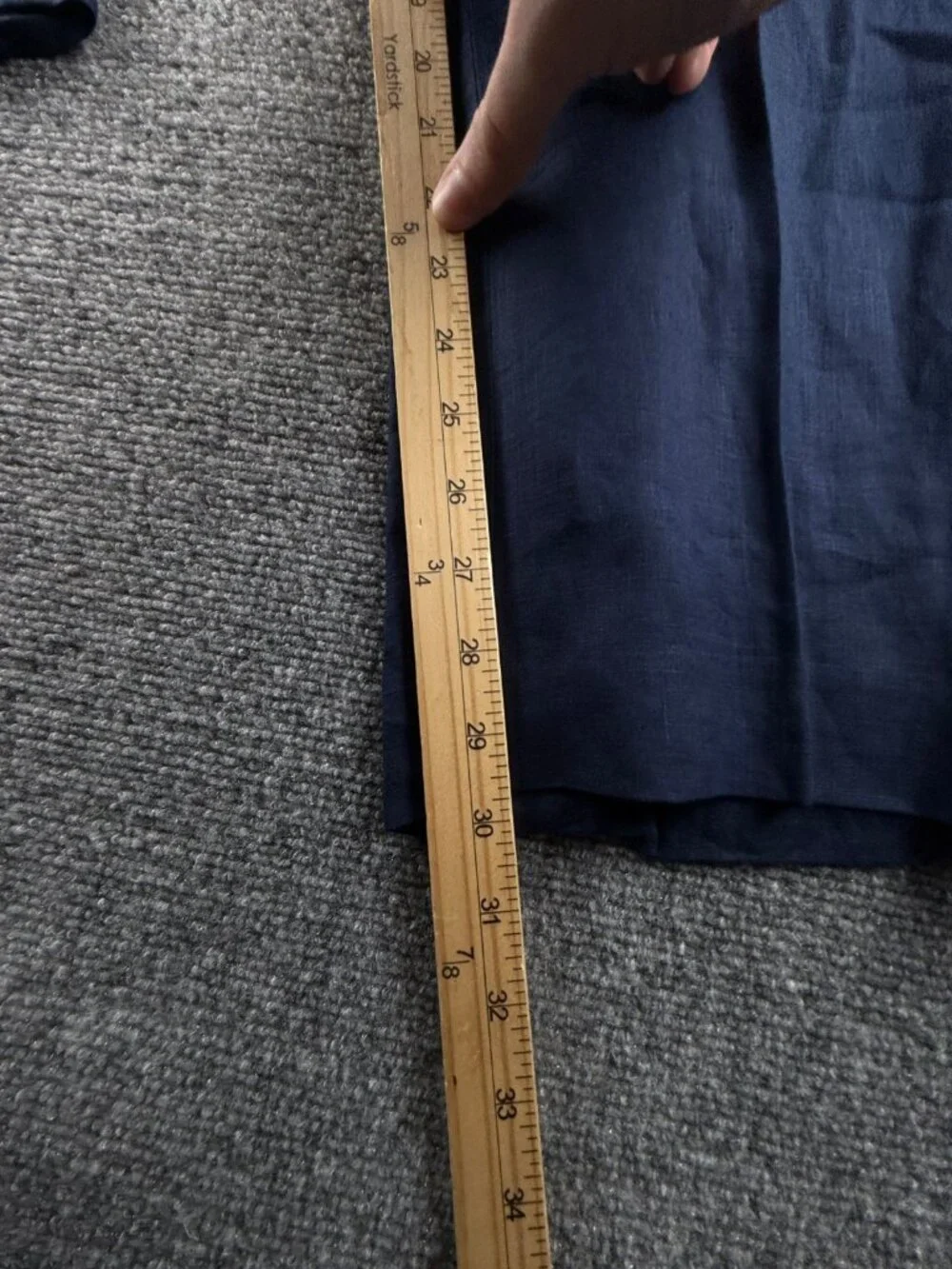 NWT Tommy Hilfiger Navy Blue All Linen Pants Men 44x30 Pockets Business Casual